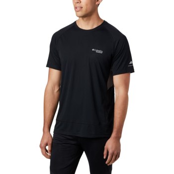 Columbia Titan Ultra II Short Sleeve, Camiseta Negros Grises Para Hombre | 620498-HTC